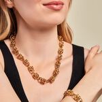 Collier Huda Acier Jaune - Colliers fantaisie Femme | Histoire d&rsquo;Or