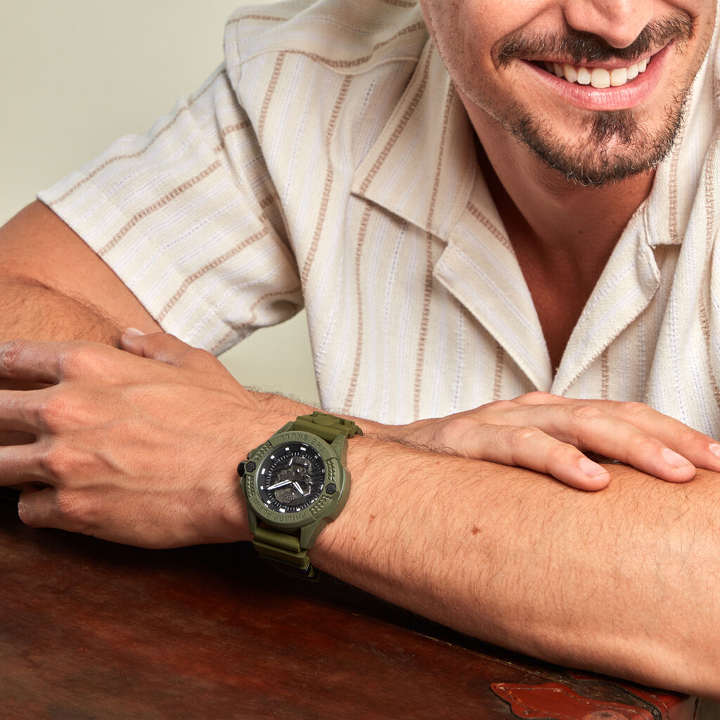 Montre Philipp Plein The Skull Ecoceramic Noir - Montres Homme | Histoire d’Or