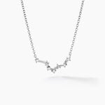 Collier Vega Argent Blanc Oxyde De Zirconium - Colliers Zodiaque Femme | Histoire d&rsquo;Or