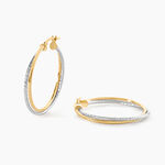 Cr&eacute;oles Maelia Or Bicolore - Boucles d'oreilles cr&eacute;oles Femme | Histoire d&rsquo;Or