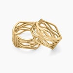 Cr&eacute;oles Iza Plaque Or Jaune - Boucles d'oreilles cr&eacute;oles Femme | Histoire d&rsquo;Or