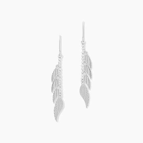 Boucles D'oreilles Pendantes Alli Argent Blanc - Boucles d'oreilles fantaisie Femme | Histoire d’Or