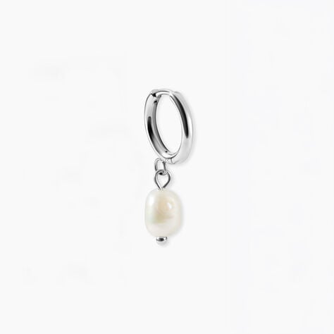Boucles D'Oreilles Pendantes Pearl Acier Blanc Pierre De Synthese - Boucles d'oreilles fantaisie Homme | Histoire d&rsquo;Or