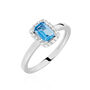 Bague Solitaire Aladin Argent Oxyde De Zirconium