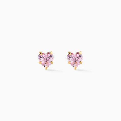 Boucles D'oreilles Puces Daria Or Jaune Oxyde - Clous d'oreilles Femme | Histoire d’Or