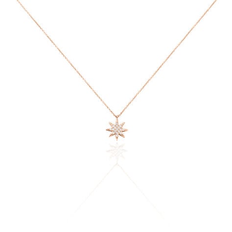 Collier Sarida Argent Rose Oxyde De Zirconium - Colliers fantaisie Femme | Histoire d&rsquo;Or