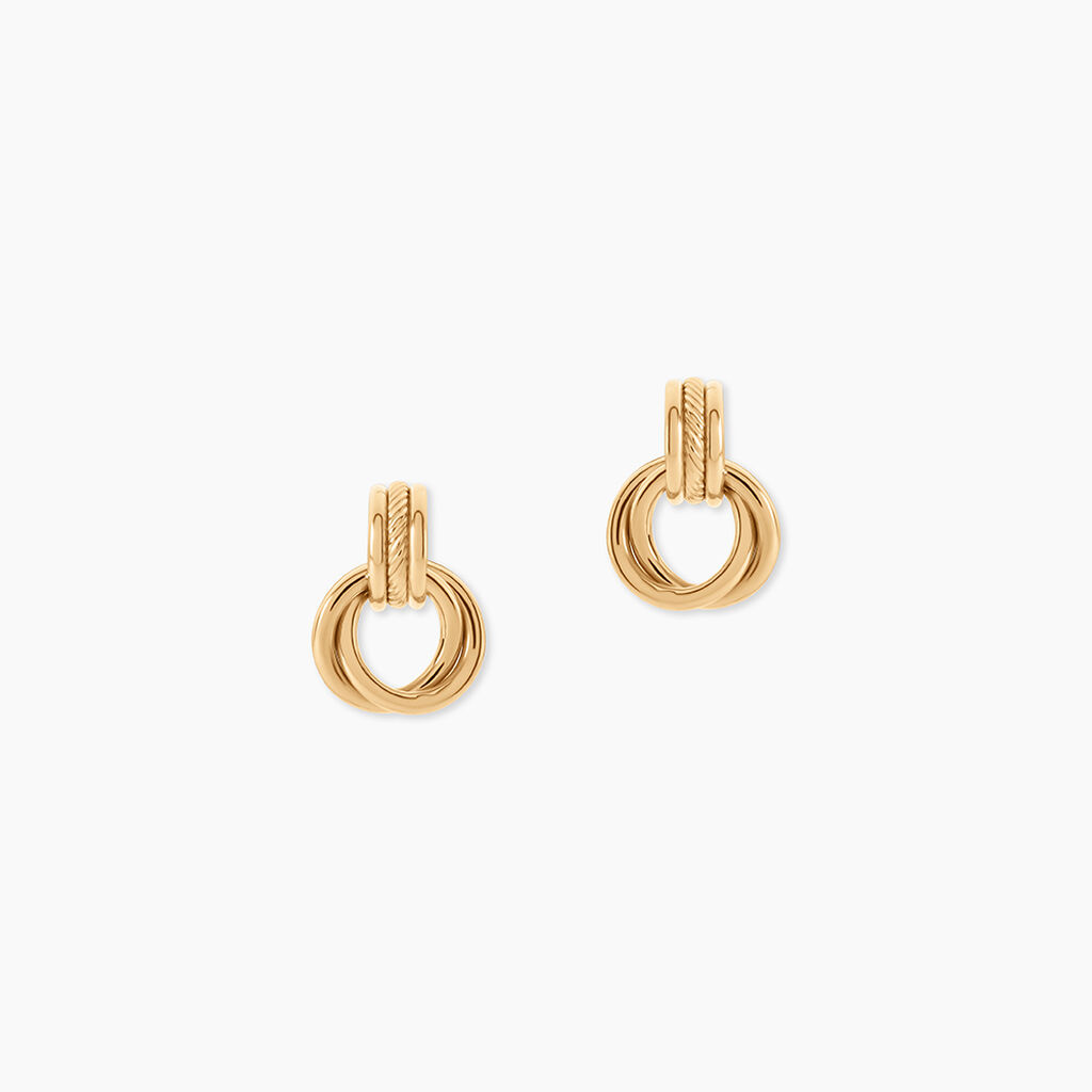 Boucles D'Oreilles Pendantes Netty Plaqu&eacute; Or Jaune - Boucles d'oreilles fantaisie Femme | Histoire d&rsquo;Or