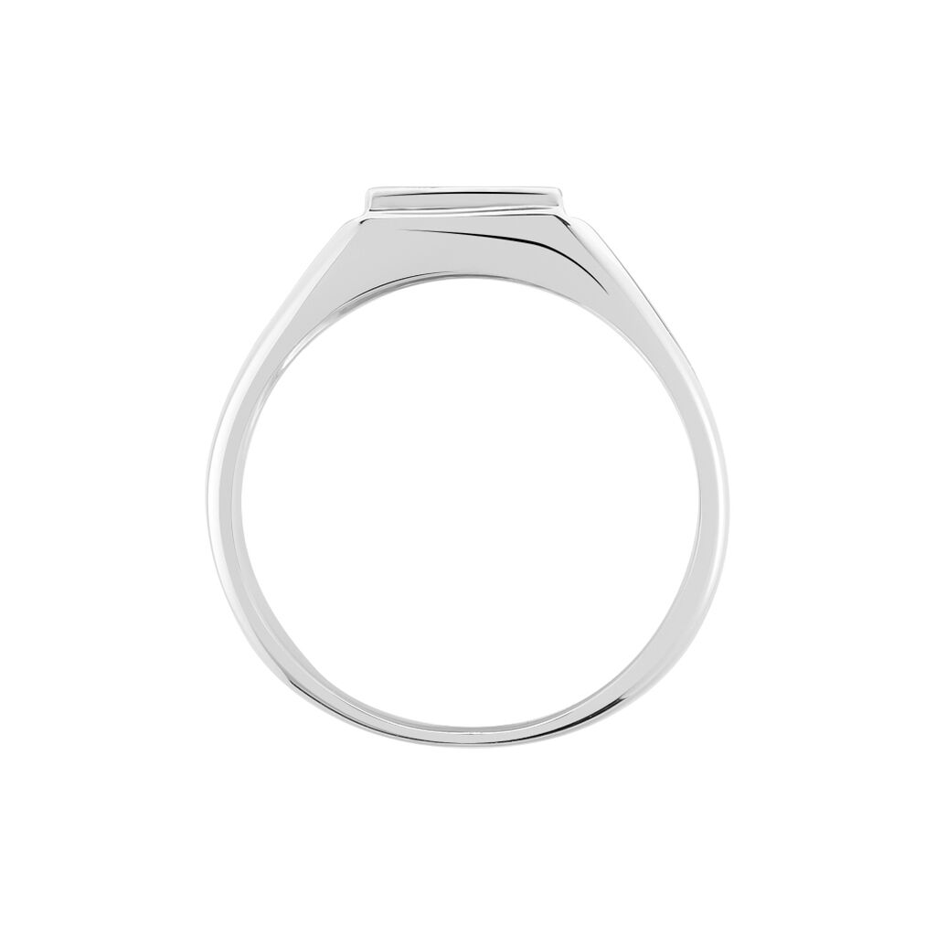 Chevalière Pierrik Argent Blanc - Chevalières Homme | Histoire d’Or