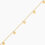 Cha&icirc;ne De Cheville Eleonora Argent Dor&eacute; A L'Or 750/1000 - Cha&icirc;nes de cheville Femme | Histoire d&rsquo;Or