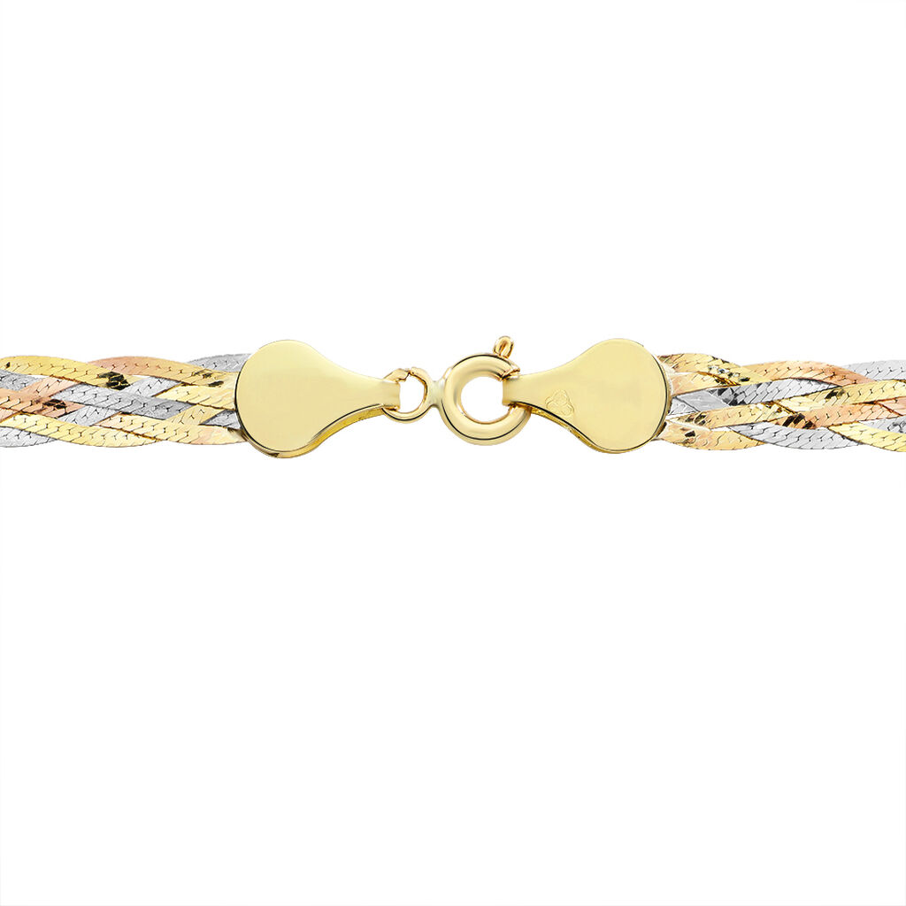 Collier Jasmin Tresse Or Tricolore - Colliers Femme | Histoire d’Or