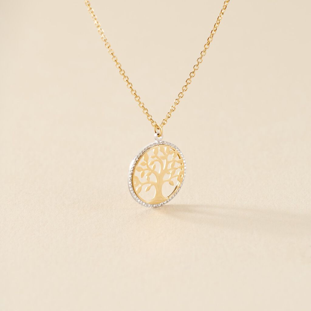 Collier Or Bicolore Solidage - Colliers Femme | Histoire d&rsquo;Or