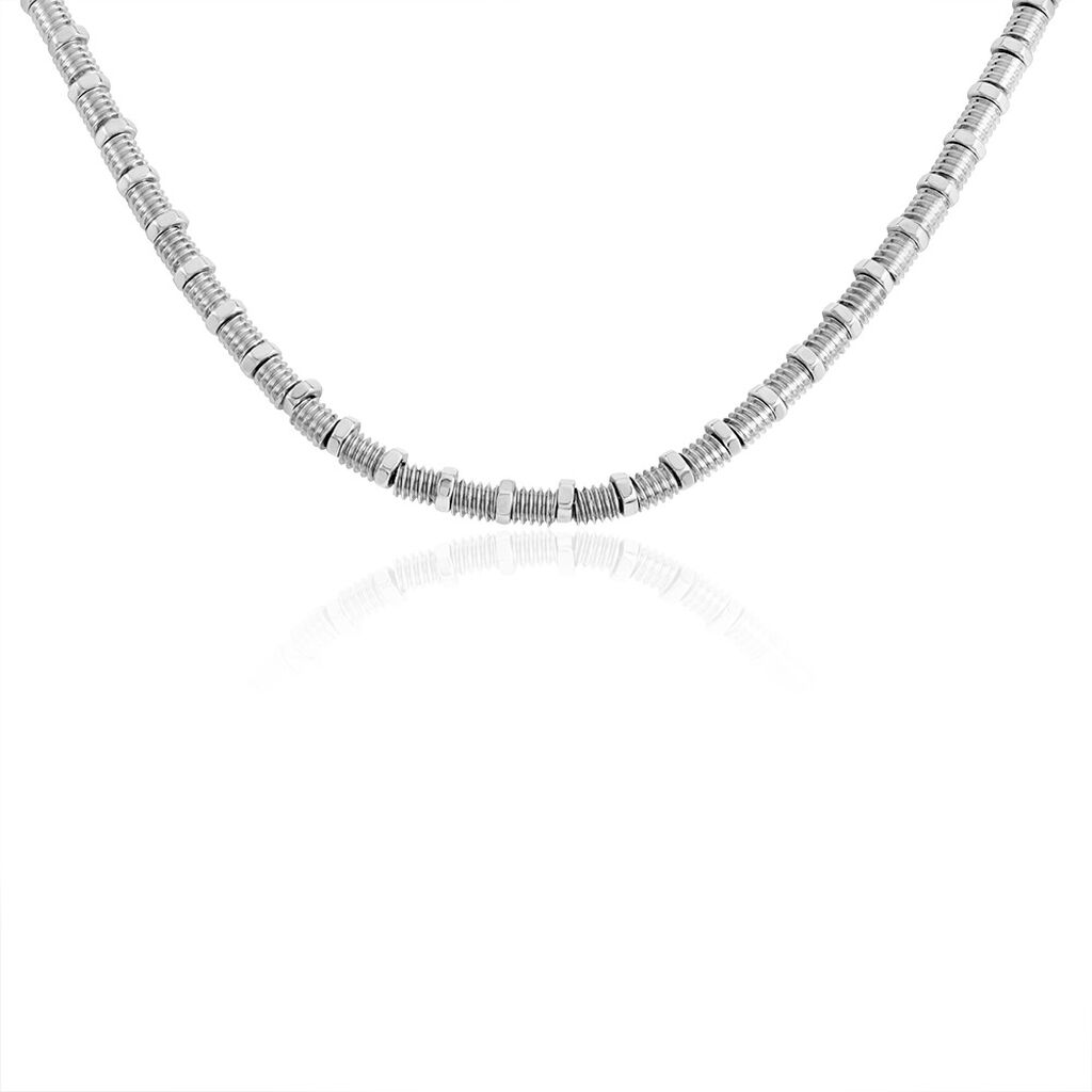 Collier Bryann Acier Gris - Colliers Homme | Histoire d&rsquo;Or
