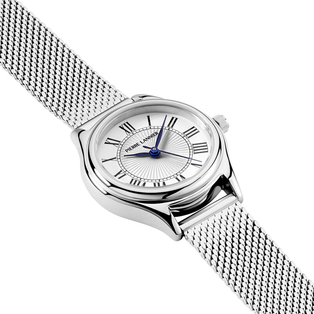Montre Pierre Lannier Lannier Pya Blanc - F&ecirc;te des m&egrave;res Femme | Histoire d&rsquo;Or