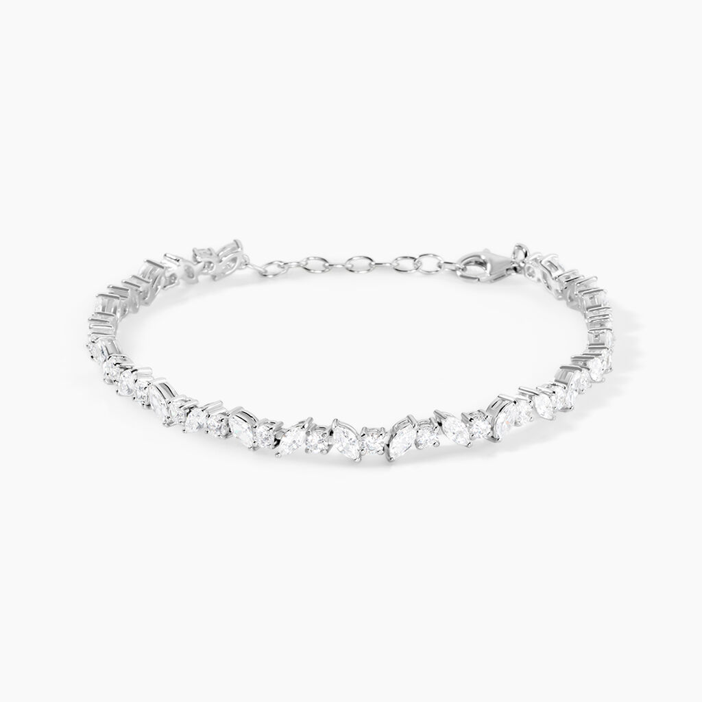 Bracelet Riviere Argent Blanc Shiny Nights Oxyde De Zirconium - Bracelets Femme | Histoire d’Or