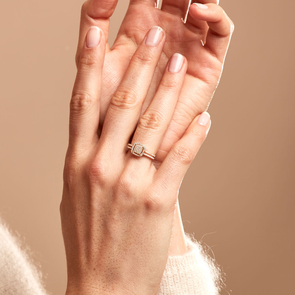 Bague Collection 1986 Or Jaune Diamant - Bagues avec pierre Femme | Histoire d’Or