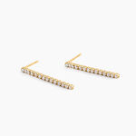 Boucles D'Oreilles Pendantes Ercole Or Jaune Oxyde De Zirconium - Boucles d'oreilles pendantes Femme | Histoire d&rsquo;Or