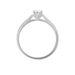 Bague Solitaire Hemera Or Blanc Diamant Synthetique - Bagues solitaires Femme | Histoire d’Or