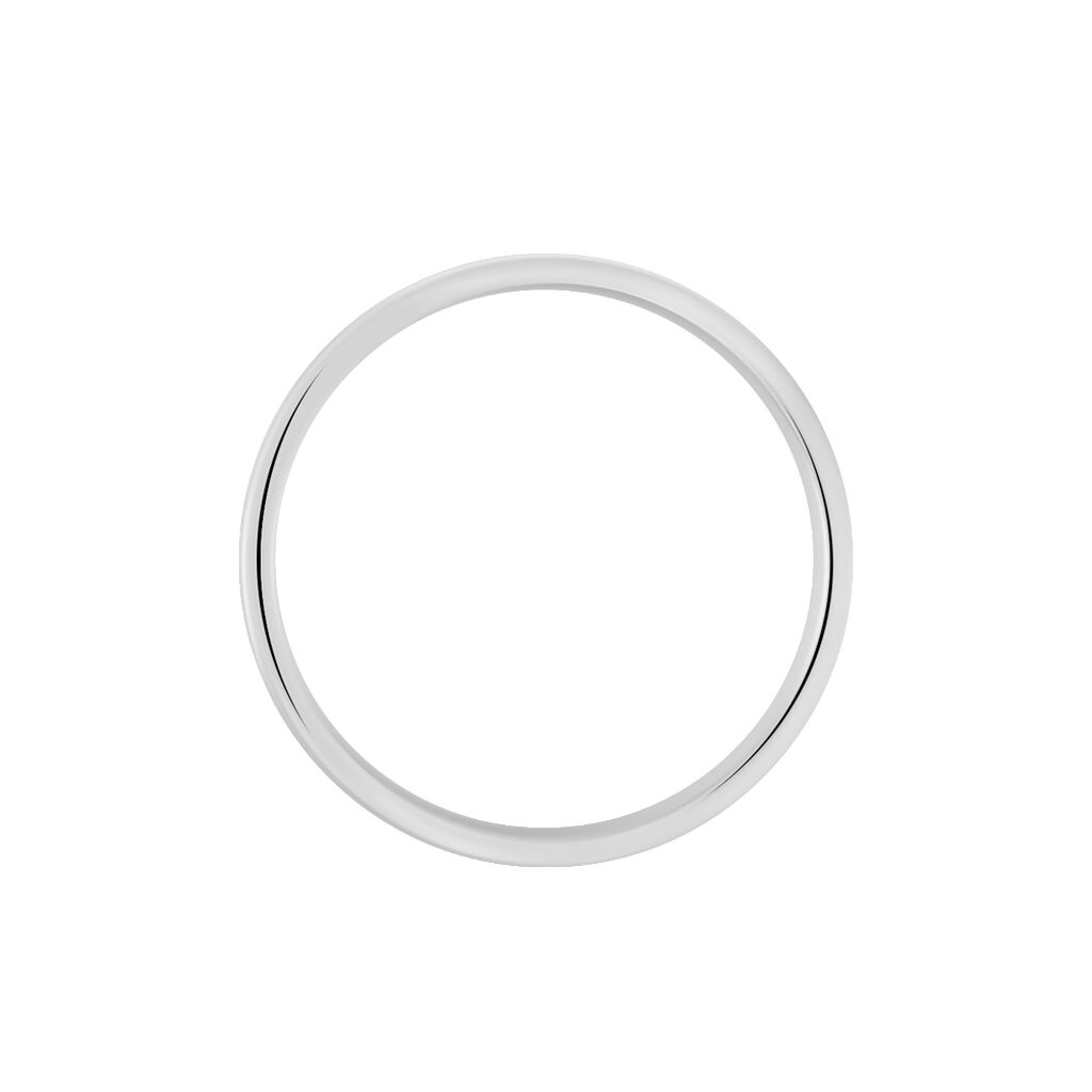 Alliance Mariaye Argent Blanc - Alliances Homme | Histoire d&rsquo;Or