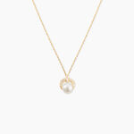 Collier Aloys Or Jaune Perle De Culture Et Oxyde De Zirconium - Colliers Femme | Histoire d&rsquo;Or