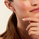 Cr&eacute;oles Nandie Argent Blanc Oxyde De Zirconium - Boucles d'oreilles cr&eacute;oles Femme | Histoire d&rsquo;Or