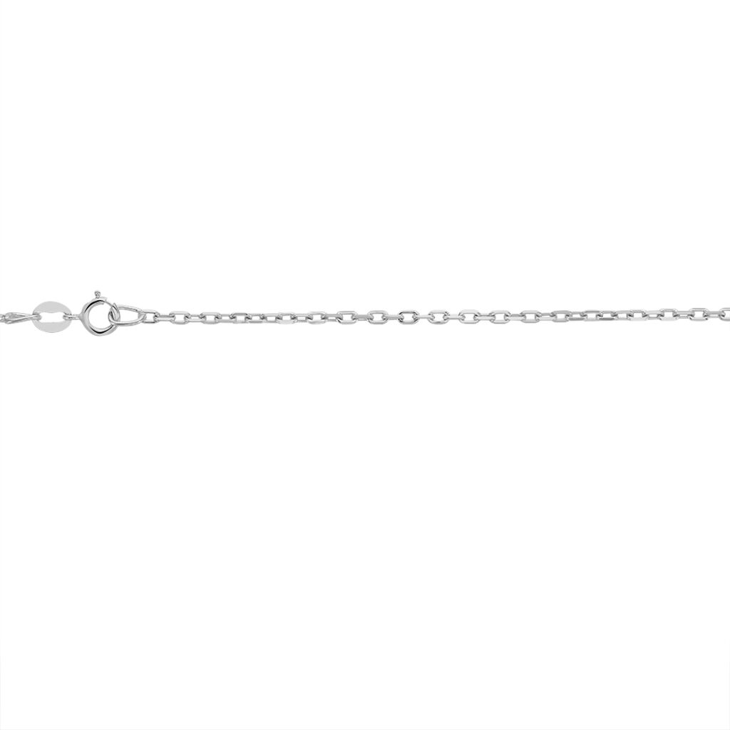 Chaîne Igoa Maille Forçat Diamantee Or Blanc - Chaines Femme | Histoire d’Or