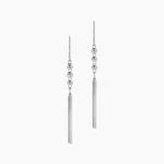 Boucles D'oreilles Pendantes Melodie Argent Blanc - Boucles d'oreilles fantaisie Femme | Histoire d&rsquo;Or