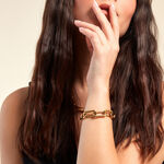 Bracelet Lyre Acier Jaune - Bracelets cha&icirc;ne Femme | Histoire d&rsquo;Or