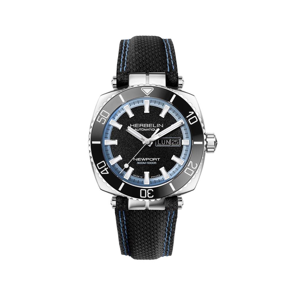 Montre Herbelin Newport Heritage Noir - Montres Homme | Histoire d’Or