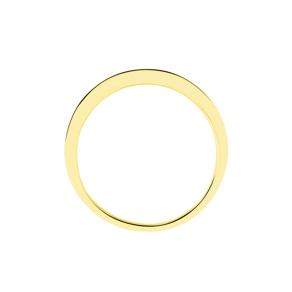 Demi-alliance Or  Jaune  Valentine Diamant Synthetique - Bagues avec pierre Femme | Histoire d’Or