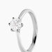 Bague Athena Platine Blanc Diamant - Bagues solitaires Femme | Histoire d’Or
