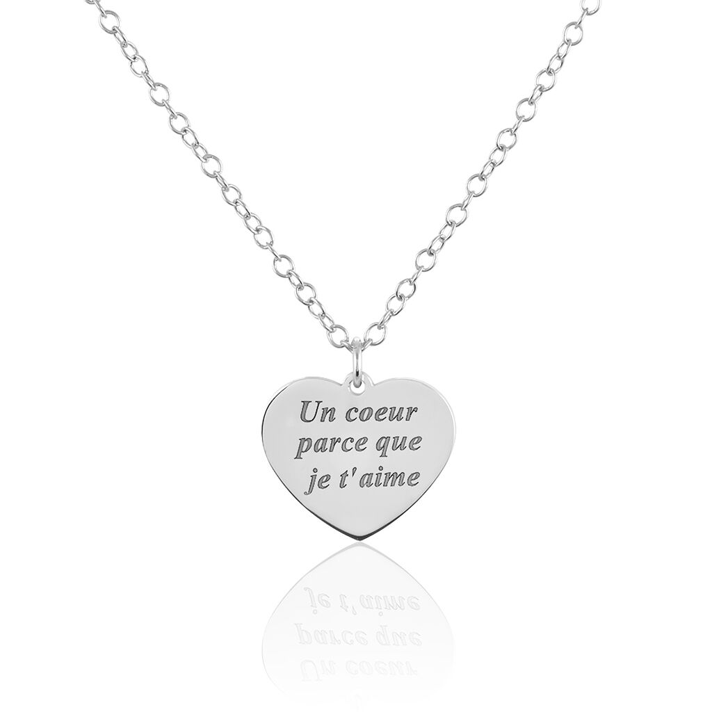 Collier Argent Blanc Patie