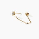 Boucles D'oreilles Pendantes Acier Dor&eacute; Oxyde De Zirconium -  Femme | Histoire d&rsquo;Or
