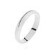 Alliance Aphroditia Demi Jonc Bombe Platine Blanc - Alliances Unisex | Histoire d’Or
