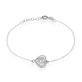 Bracelet Agata Argent Blanc - Bracelets Coeur Femme | Histoire d’Or