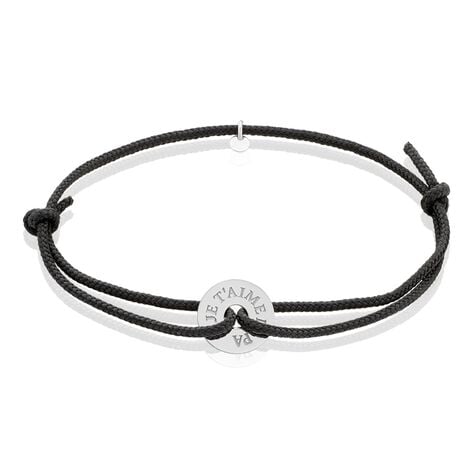 Bracelet Raphael Argent Blanc - Bracelets cordon Homme | Histoire d&rsquo;Or