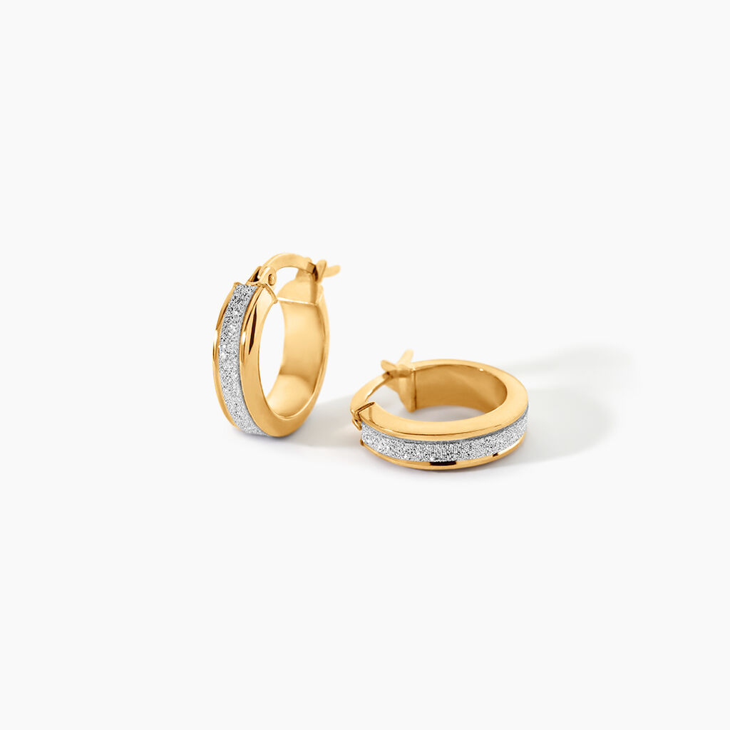 Cr&eacute;oles Lolicia Or Bicolore - Boucles d'oreilles cr&eacute;oles Femme | Histoire d&rsquo;Or