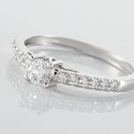 Bague Eliisa Or Blanc Diamant - Bagues solitaires Femme | Histoire d&rsquo;Or