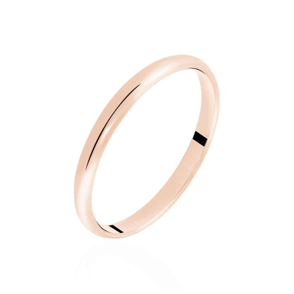 Alliance Meredithe Demi Jonc Classique Or Rose - Alliances Famille | Histoire d’Or