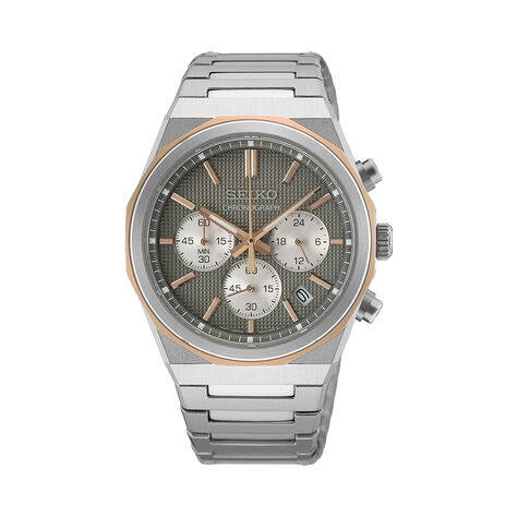 Montre Seiko Sport Chrono 40 Gris - Montres Homme | Histoire d&rsquo;Or