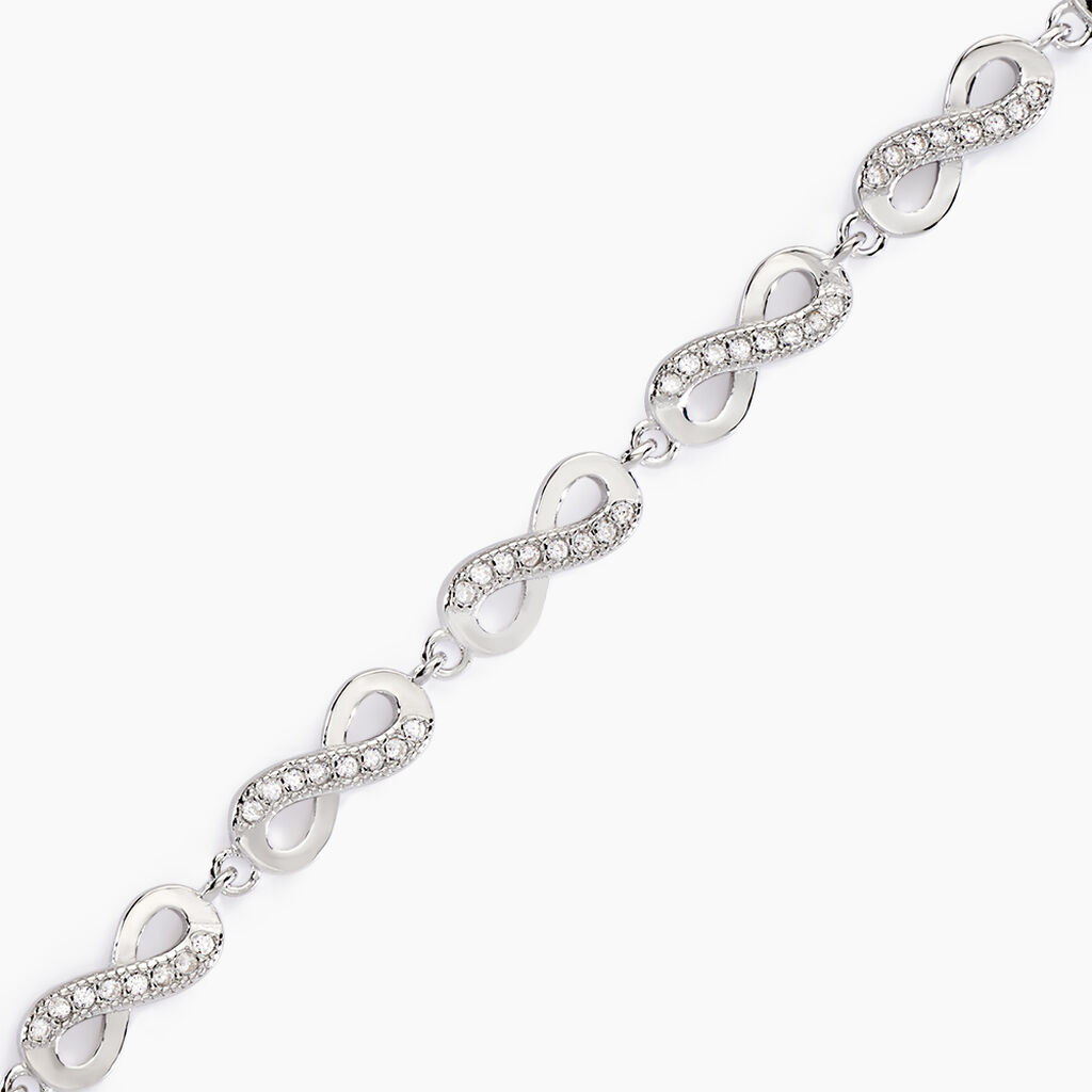 Bracelet Anka Argent Blanc Oxyde De Zirconium - F&ecirc;te des m&egrave;res Femme | Histoire d&rsquo;Or
