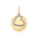 Pendentif Dezirinda Or Jaune Oxyde De Zirconium - Pendentifs Femme | Histoire d&rsquo;Or
