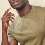 Collie Maille Vivian Argent Blanc - Chaines Homme | Histoire d&rsquo;Or