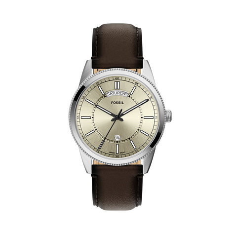 Montre Fossil Pearson Cr&egrave;me - F&ecirc;te des p&egrave;res Homme | Histoire d&rsquo;Or