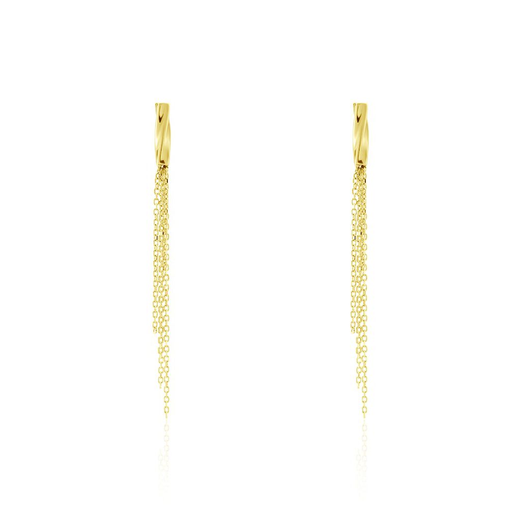 Boucles D'oreilles Pendantes Armoise Or Jaune - Boucles d'oreilles pendantes Femme | Histoire d’Or