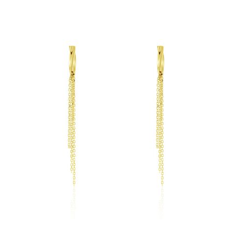 Boucles D'oreilles Pendantes Armoise Or Jaune - Boucles d'oreilles pendantes Femme | Histoire d’Or