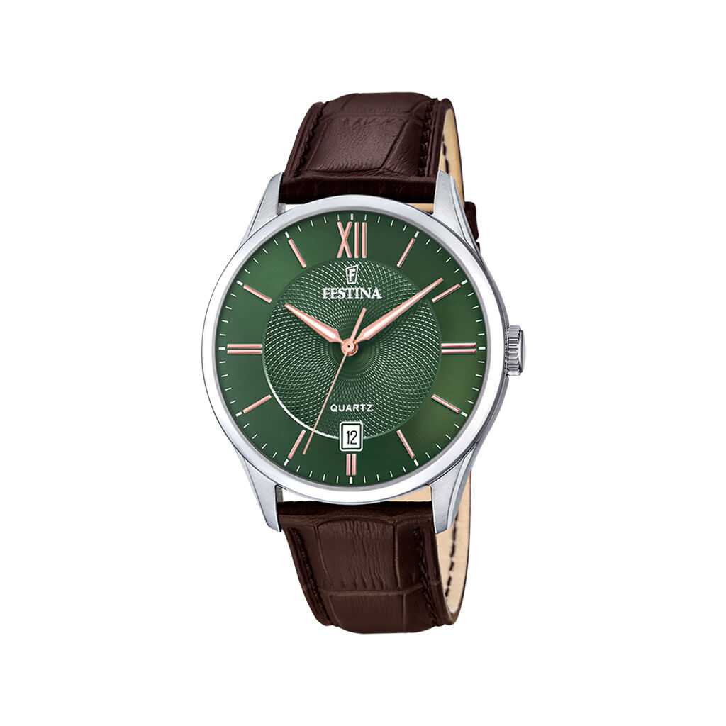 Montre Festina Classics 43 Vert - Montres Homme | Histoire d&rsquo;Or