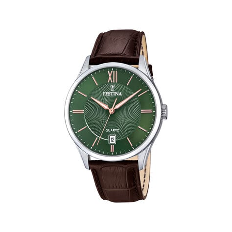 Montre Festina Classics 43 Vert - Montres Homme | Histoire d&rsquo;Or