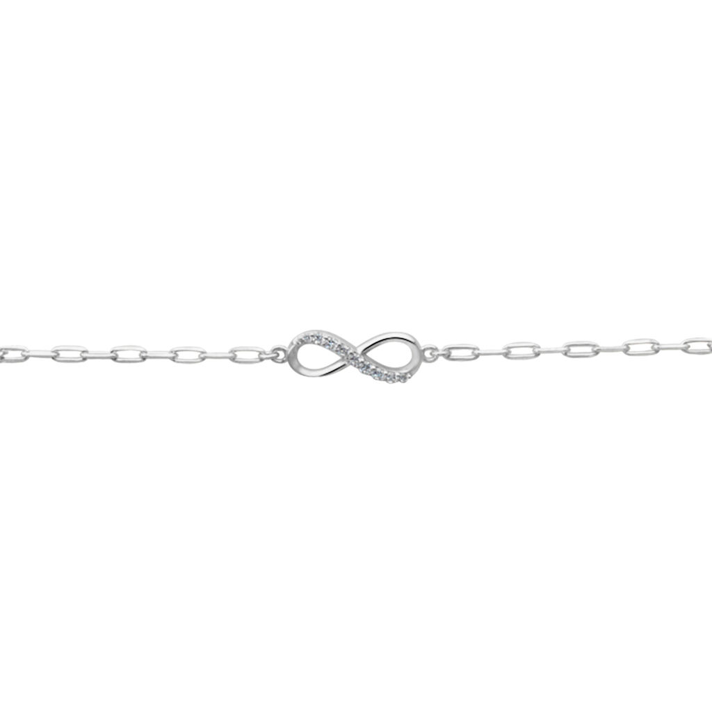 Bracelet Bastin Argent Blanc Oxyde De Zirconium - Bracelets Femme | Histoire d’Or