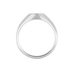 Chevali&egrave;re Amaurie Argent Blanc Onyx - Bagues solitaires Homme | Histoire d&rsquo;Or