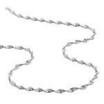Collier Ciana Torsade Diamante Argent Blanc - Chaines Femme | Histoire d&rsquo;Or